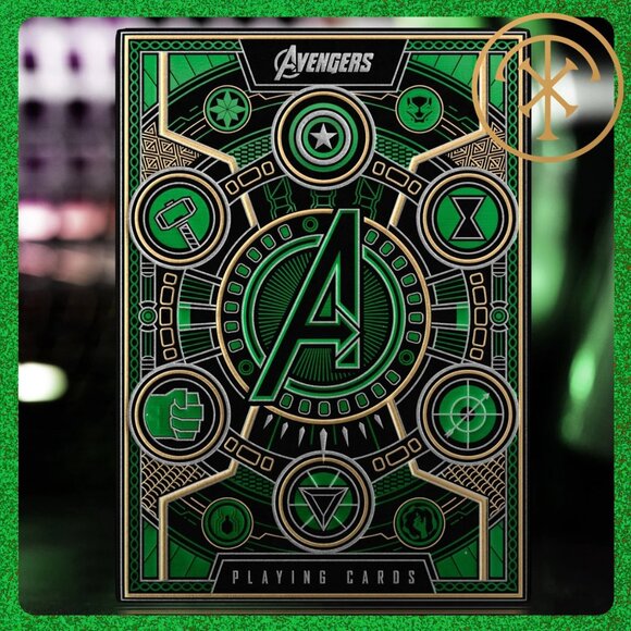 Theory 11 x Avengers Green Edition Playing Cards NIB/NWT - Picture 1 of 6